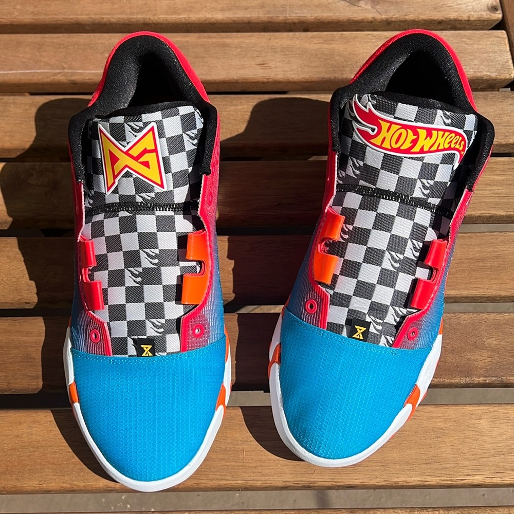Hot Wheels x Nike PG 6 Laser Blue/Laser Orange/Siren Red mens 12 DH8446-400